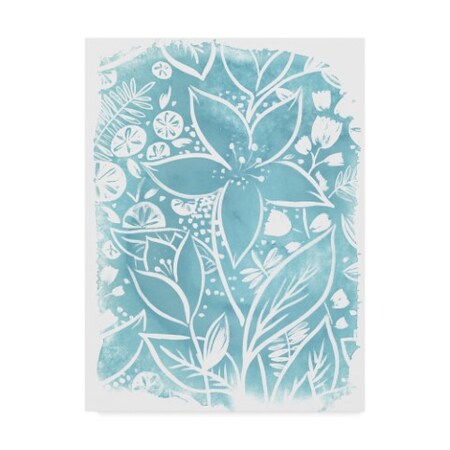 Trademark Fine Art June Erica Vess 'Garden Batik Vii' Canvas Art, 35x47 WAG04670-C3547GG